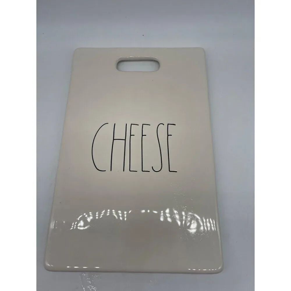 Rae Dunn White Ceramic Cheese Board